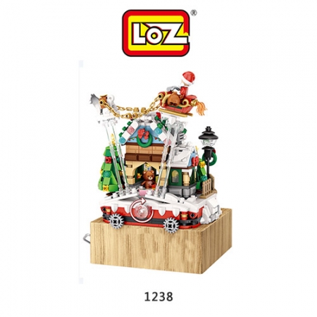 LOZ mini 鑽石積木1238 聖誕音樂盒