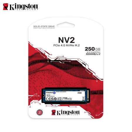 金士頓 Kingston NV2【250GB】NVMe PCIe SSD 固態硬碟 M.2 2280 （KT-SNVS2-250G）