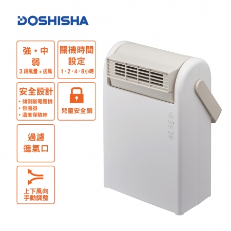 日本DOSHISHA 大風量陶瓷電暖器 CHW-125