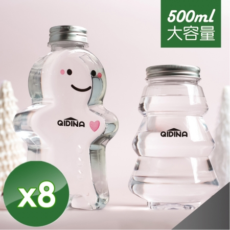 【QiMart】聖誕造型擴香精油補充瓶（2款瓶身隨機出貨）-500ml/瓶x8瓶