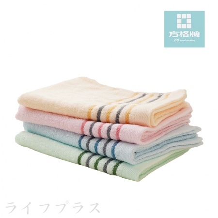 簡約緞檔毛巾/多線條紋毛巾-3條入X4包