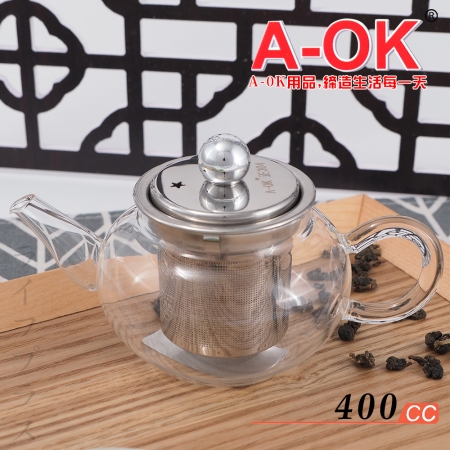A-OK養生泡茶壺-400ml-1入組