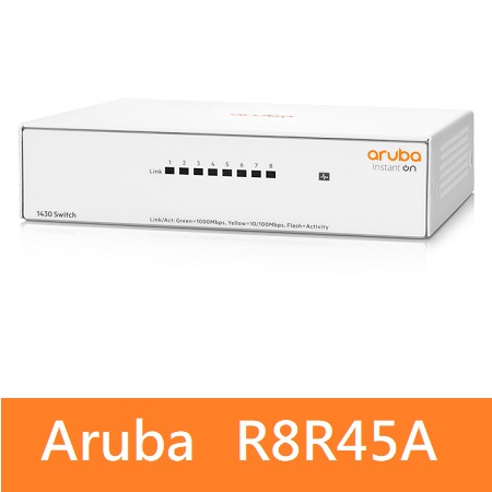 HP Aruba Instant On 1430 8G 交換器 （R8R45A）