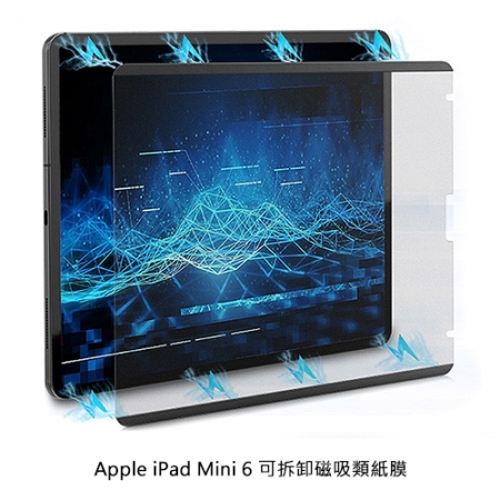 AOYi Apple iPad Mini 6 可拆卸磁吸類紙膜
