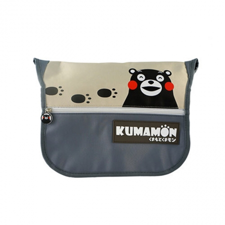 【KUMAMON】熊本熊 腳印 側背包 （大）