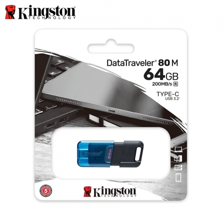 金士頓 DataTraveler 80M Type-C 64G 高速 隨身碟 200MB/s 手機平板 適用（KT-DT80M-64G）