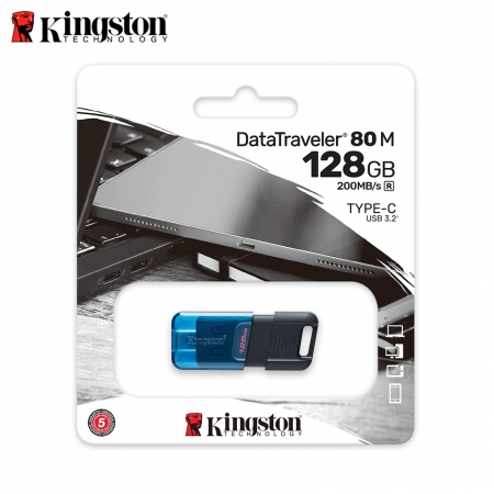 金士頓 DataTraveler 80M Type-C 128G 高速 隨身碟 200MB/s 手機平板 適用（KT-DT80M-128G）
