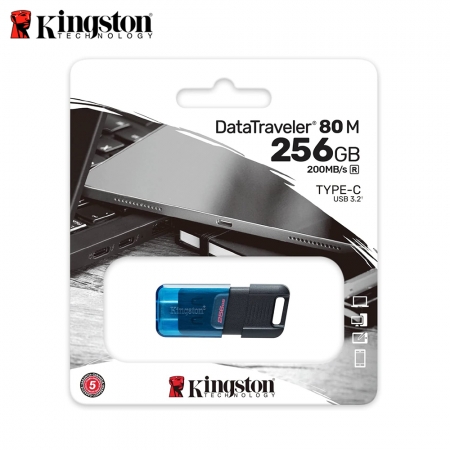 金士頓 DataTraveler 80M Type-C 256G 高速 隨身碟 200MB/s 手機平板 適用（KT-DT80M-256G）