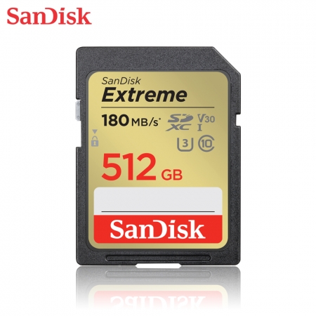 SanDisk Extreme SDXC UHS-I 512GB U3 V30 相機記憶卡 速度180MB/s（SD-SDXVV-512G）