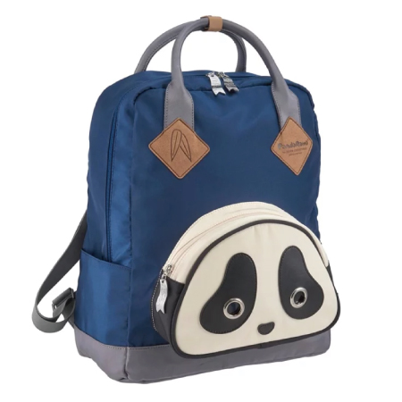 Morn Creations 原廠熊貓SCHOOL系列電腦後背包（L）-藍色/綠色/白色