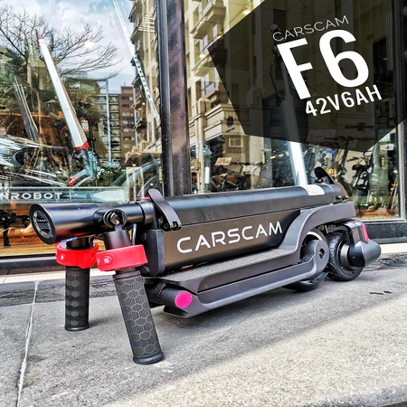 玩板CARSCAM F6 ▊極度小巧收納 電池可拆  電動滑板車