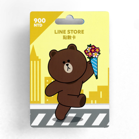 Line Store 點數卡 實體卡 900元