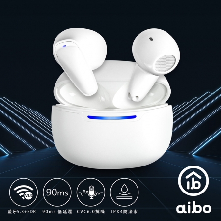 aibo BTDX 真無線TWS 智能觸控藍牙V5.3耳機麥克風（搭載充電盒）