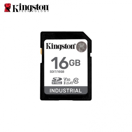 Kingston Industrial 工業級 SDHC 記憶卡 16GB 高耐用 U3 V30 大卡（KT-SDIT-16G）