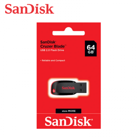 SanDisk Cruzer Blade USB 隨身碟 CZ50 64GB USB 2.0 隨身碟（SD-CZ50-64G）