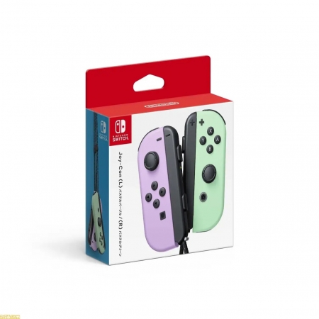 Nintendo Switch NS Joy-Con 控制器 手把 粉紫/粉綠 新款 糖果色系 台灣任天堂保固 （NS-Joy-Con-PG）