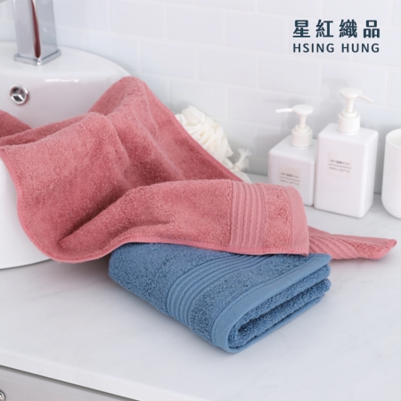 【星紅織品】台灣製美國棉莫蘭迪色系重磅飯店毛巾-4入組