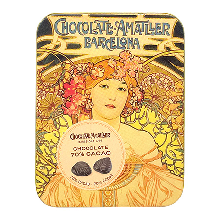 【西班牙 Chocolate Amatller】阿瑪提耶 葉子造型 70% 黑巧克力 60g