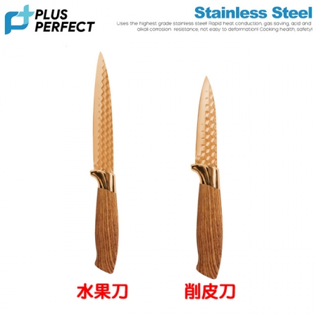 理想PERFECT 鈦金刀超值2件組（水果刀＋削皮刀） SJ-8105106＋SJ-8105107