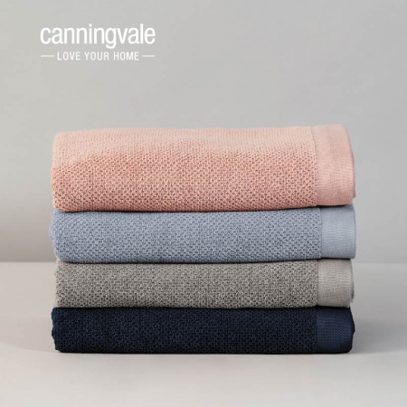 【canningvale】美國陸地棉毛呢織紋浴巾（多色任選）
