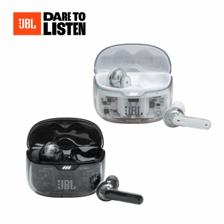 【JBL】Tune Beam Ghost 真無線降噪耳機-透明系特別版