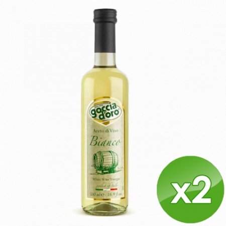 【琉宇醬選】Goccia doro  義式白萄萄醋（500ml/瓶）x2瓶