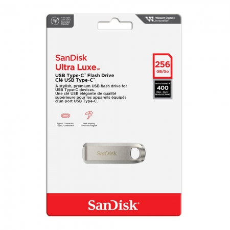 SanDisk Ultra Luxe CZ75 256G USB Type-C 高速 金屬隨身碟 400MB/s 公司貨 （SD-CZ75-256G）