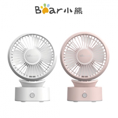 Bear小熊 USB充電桌上型風扇 BD-DFS02P （粉/白） 福利品