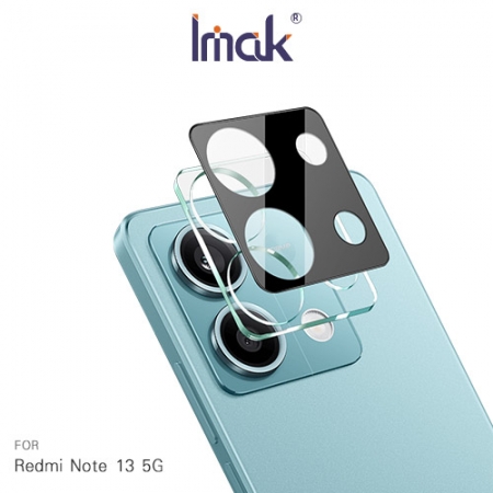 Imak 艾美克 Redmi 紅米 Note 13 5G 鏡頭玻璃貼（一體式）（曜黑版） 奈米吸附 鏡頭貼 鏡頭保護貼 鏡頭膜