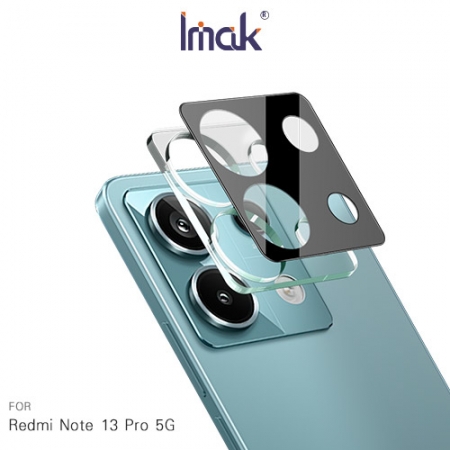 Imak 艾美克 Redmi 紅米 Note 13 Pro 5G 鏡頭玻璃貼（一體式）（曜黑版） 奈米吸附 鏡頭貼 鏡頭保護貼 鏡頭膜