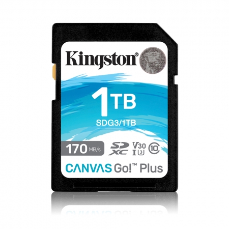 金士頓 1TB Kingston Canvas Go!Plus UHS-I U3 V30 A2 4K 記憶卡 保固公司貨（KT-SDCG3-1TB）