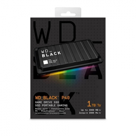 威騰 WD_BLACK P40 Game Drive SSD 1TB 行動硬碟 外接固態硬碟 電競 PS5適用（WD-BKP40-1TB）