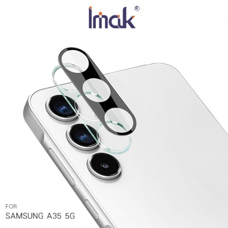 Imak 艾美克 SAMSUNG 三星 Galaxy A35 5G 鏡頭玻璃貼（一體式）（曜黑版） 奈米吸附 鏡頭貼 鏡頭保護貼 鏡頭膜  