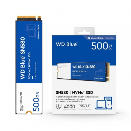 威騰 WD Blue 藍標 SN580【500G】M.2 2280 PCIe SSD 高效能 固態硬碟（WD-SN580-500G）