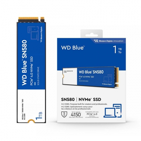 威騰 WD Blue 藍標 SN580【1TB】M.2 2280 PCIe SSD 高效能 固態硬碟（WD-SN580-1TB）