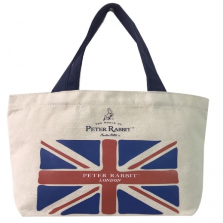 【PETER RABBIT 彼得兔】英國國旗帆布購物袋 – 小