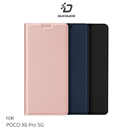 DUX DUCIS POCO X6 Pro 5G SKIN Pro 皮套 側翻皮套 插卡 可立 保護套 手機套