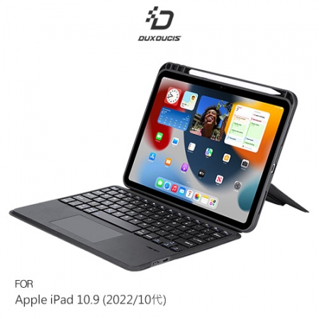 DUX DUCIS Apple 蘋果 iPad 10.9 （2022/10代） DK 鍵盤保護套 平板保護套 實體鍵盤套 磁吸保護套 注音輸入 倉頡輸入  