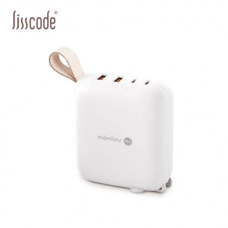 【Lisscode】Mantou Pro 100W氮化鎵PD充電器 | 2C＋2A 小饅頭 四孔充電器 LA-100-WH 雲朵白