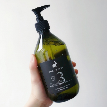 FOR TWENTY敏弱肌｜胺基酸柔敏潔淨露 500ml （★三合一洗沐 ★一瓶搞定全身清潔）