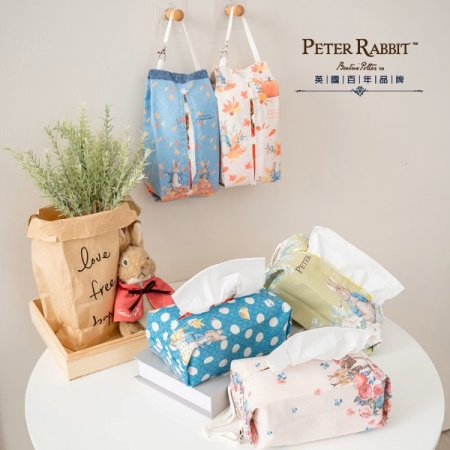 【PETER RABBIT 比得兔】花卉圖案掛式面紙套- 多款可選