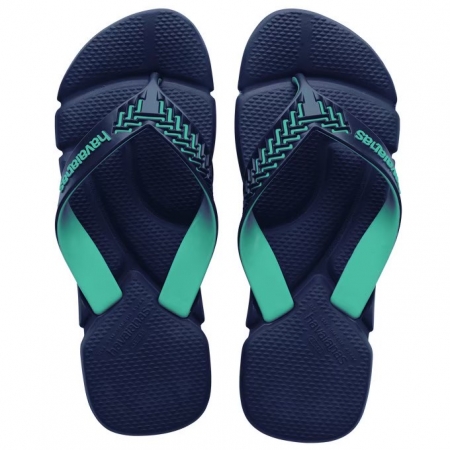 【哈瓦士havaianas】 巴西人字拖 男款 Power/深藍配綠