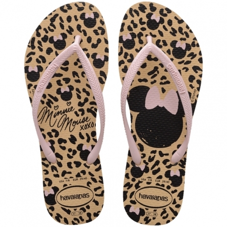 【哈瓦士havaianas】 巴西人字拖  女款 slim disney/豹紋米妮