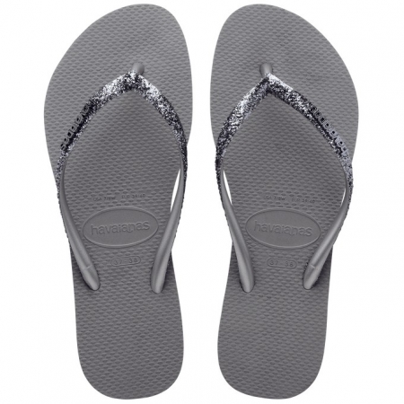 【哈瓦士havaianas】 巴西 人字拖  女款 Slim Glitter II/金蔥灰