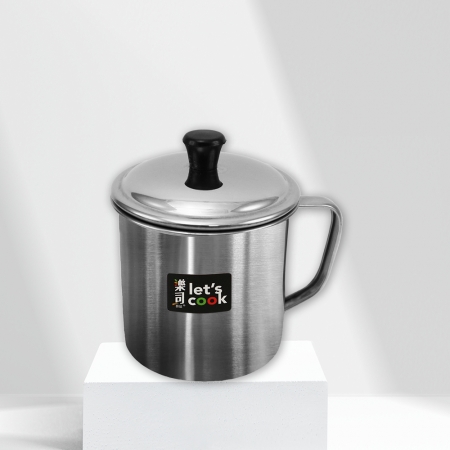 樂司/304不鏽鋼口杯-附蓋-9cm-2入