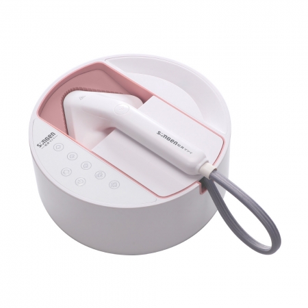 日本SONGEN松井 蒸熨兩用蒸氣掛燙機/電熨斗（蜜桃粉） SG-QY21