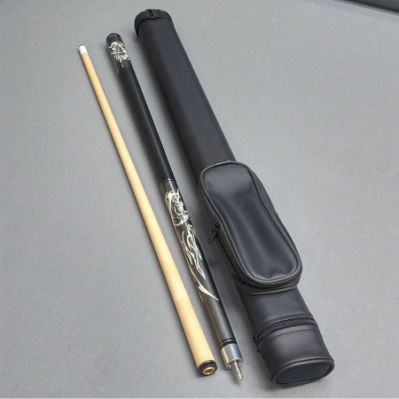 RHINO撞球桿RH-501（灰底獅頭）＋2孔球桶