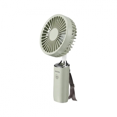 KINYO 3.8吋手持充電風扇（附手持掛繩）春芽綠 UF-187G