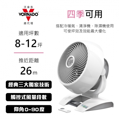 【VORNADO 沃拿多】8-12坪用 DC直流渦流空氣循環扇 6303DC-TW