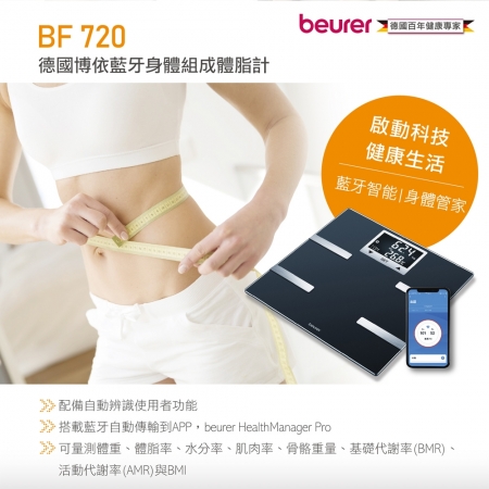 【好買點數放大】【beurer 德國博依】藍芽身體組成體脂計 BF 720/BF720 三年保固